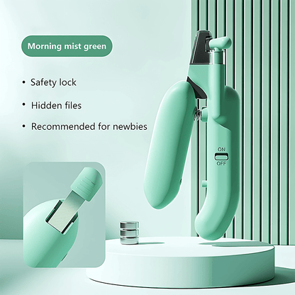 Professional Lighted Anti-Cut Pet Nail Clipper