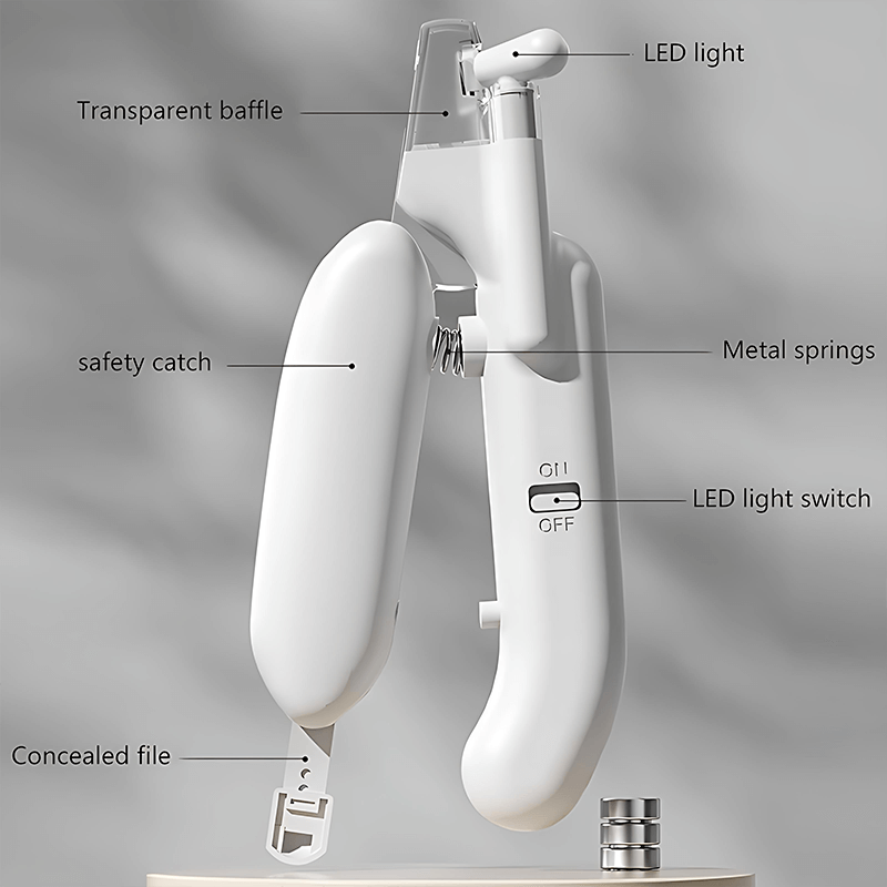 Professional Lighted Anti-Cut Pet Nail Clipper