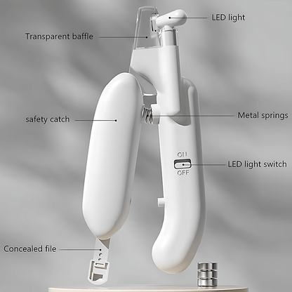 Professional Lighted Anti-Cut Pet Nail Clipper