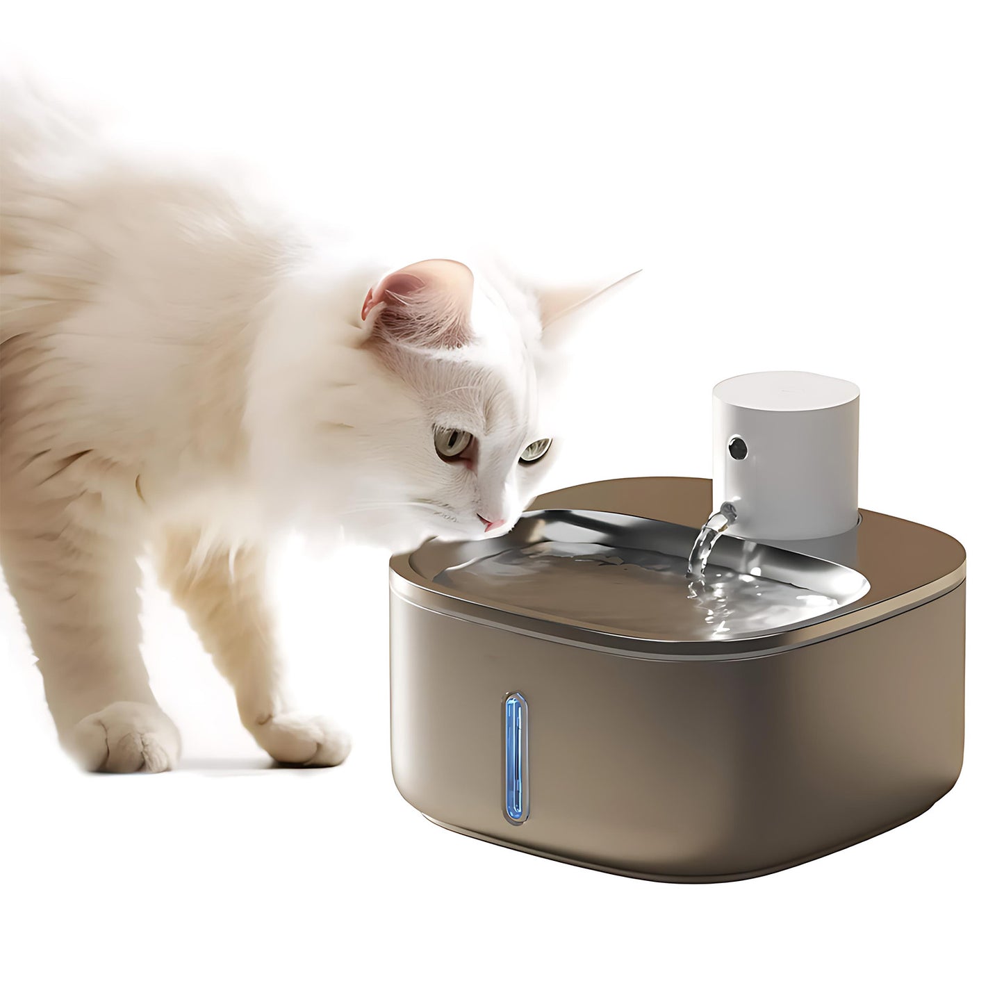 Stainless Steel Cat Water Fountain | 108oz/3.2L & Automatic